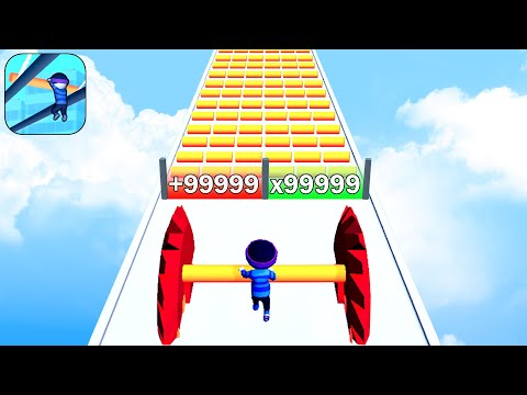 Satisfying Mobile Gaming Roof Rails Play 9999 Levels Tiktok Gameplay (Android,iOS) Walkthrough