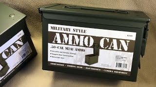 Military Style .50 cal M2A1 Ammo Can from Harbor Freight - Item 63181