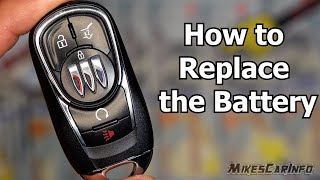 Buick Key Fob: How to Replace Battery