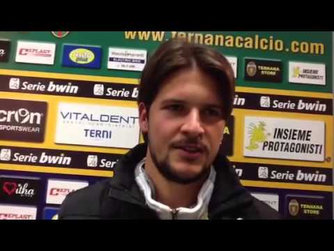 Ternana-Novara 1-1 (26-02-2013) Maniero in mixed zone (TUTTO TERNANA)