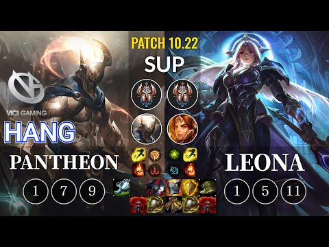 VG Hang Pantheon vs Leona Sup - KR Patch 10.22