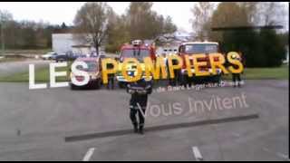 preview picture of video 'Invitation à la FlashMob des Pompiers de St Léger au profit du téléthon 2013'