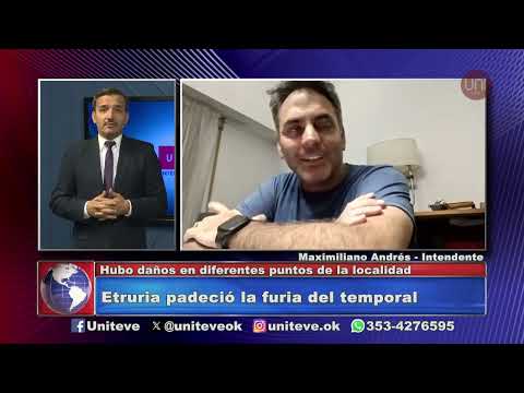Etruria bajo el temporal: ráfagas de 170 km/h causaron destrozos