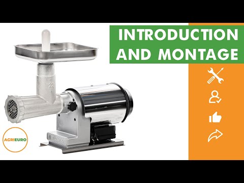 Presentation and assembly of the Tre Spade TC-22 Elegant Plus - Electric mincer - 600w - No. 22