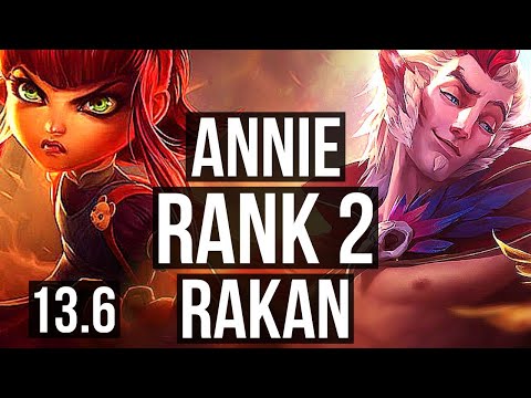 ANNIE & Aphelios vs RAKAN & Zeri (SUP) | Rank 2, Rank 1 Annie, 2/1/13 | KR Challenger | 13.6