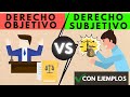 Derecho Objetivo Y Subjetivo Con EJEMPLOS