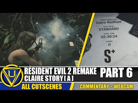 RESIDENT EVIL 2 REMAKE Walkthrough Part 6 - CLAIRE STORY S+ RANK
