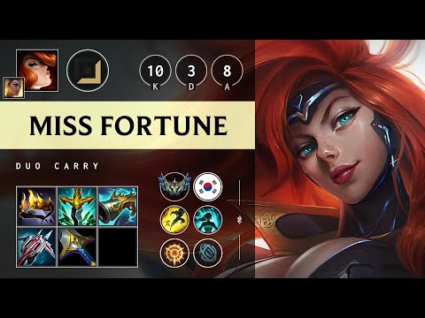 Miss Fortune ADC vs Xayah: Triple Kill, Legendary - KR Challenger Patch 14.21