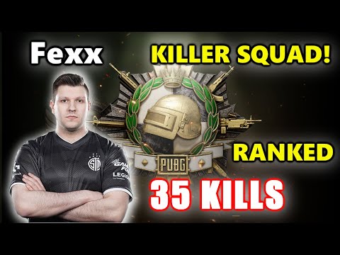 PUBG RANKED - TSM Fexx - 35 KILLS - KILLER SQUAD! with mykLe, mOnKeY & tatofarmer