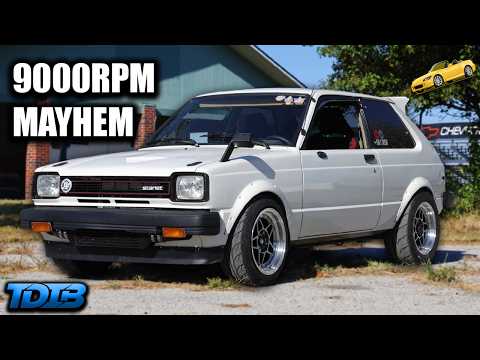 SLEEPER Toyota Starlet is a 9000RPM Menace (400HP!)