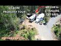 Tour Our 40 Acre Off Grid Property Inside Our Connected Travel Trailers
