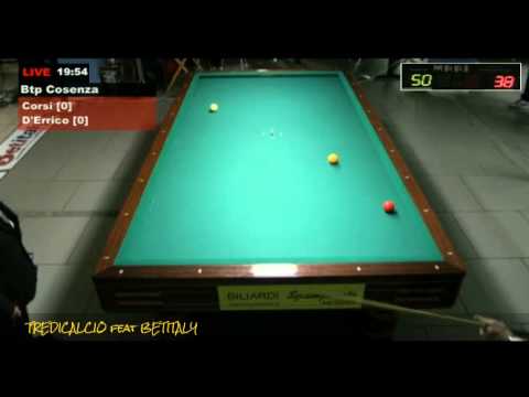 CORSI vs D'ERRICO - 4^PROVA  BILIARDO BTP 2016 COSENZA