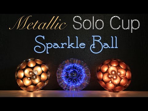 Solo Cup Metallic Sparkle Ball DIY