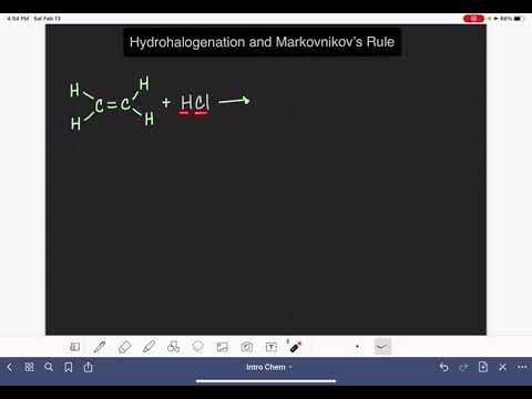 16: Hydrohalogenation and Markovnikov’s Rule