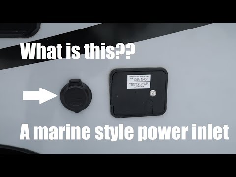Installing a Marinco marine style power inlet for RVs