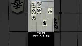 【詰将棋・7手詰】鉄壁の穴熊から玉を引きずり出す一撃！ #もりけん #詰将棋 #TsumeShogi #Shogi #shorts