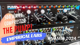 Video thumbnail for The New PUMP 500 Series Compressor at Empirical Labs NAMM 2024! by Recording Studio Rockstars