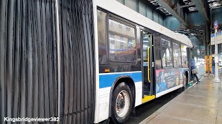 MTA New York City Bus: 2012 Nova Bus LFS Articulated 5966 on the Bx9 Bus.