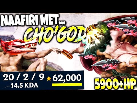 New Champion Naafiri is broken? NOT EVEN! Meet the MOST BROKEN CHO'GOD Build 🔥 LoL Cho'Gath Gameplay