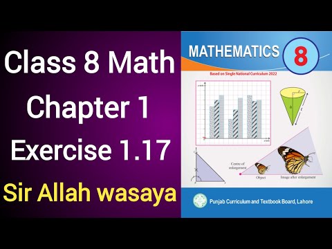 Class 8 Math New Book Chapter 1 Exercise 1.17 | Class 8 Math New Book Unit 1 Exercise 1.17