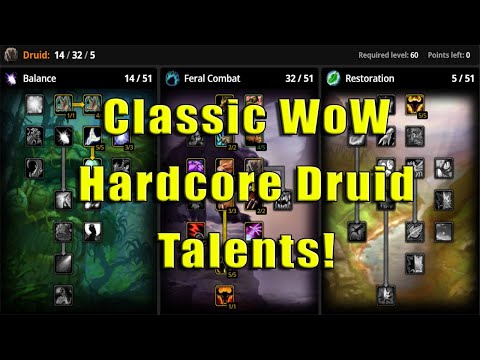 Hardcore Vanilla Wow Druid Leveling Talent Guide