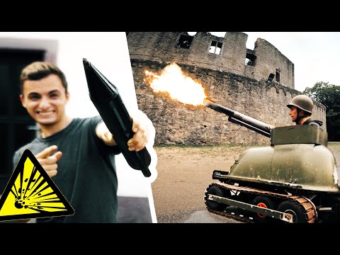 Wir bauen RAKETEN für unseren selbstgebauten PANZER! Badewannenpanzer #4