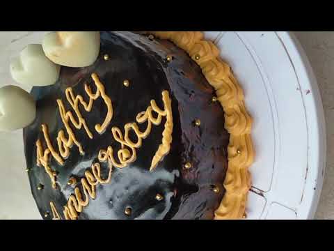 happy anniversay cake||dutch chocalate cakell cake decorating ideas||
