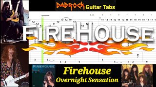 Overnight Sensation - Firehouse - Guitar + Bass TABS Lesson