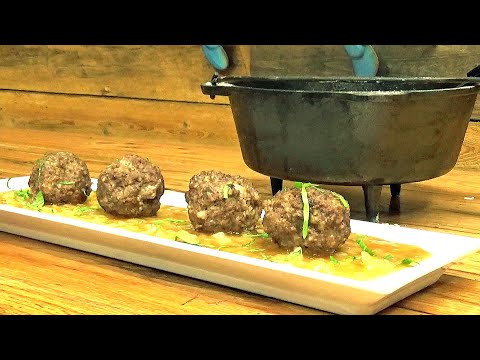 Venison Meatballs Start To Finish for 2 in the 8 Inch Dutch Oven