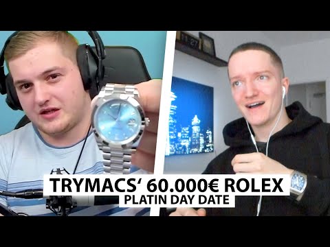 Justin reacts to Trymacs' platinum Rolex.. | Reaction
