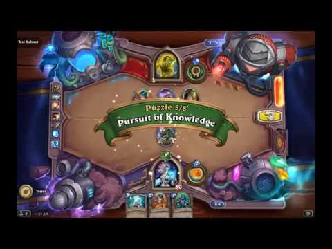Solution Puzzle Lab Mirror: Pursuit of Knowledge - Test Subject (5/8), Hearthstone Boomsday