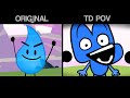 BFB 19 Comparison Of Original Animation Vs POV Bfdi