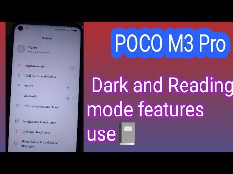 POCO M3 Pro, Enable dark and reading mode features 🔥