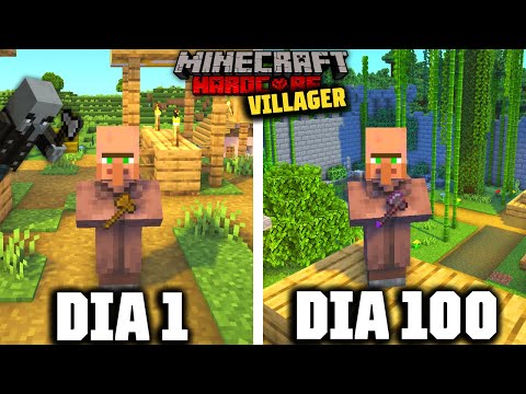 Eu sobrevivi 100 dias como um VILLAGER no Minecraft Ultra Hardcore