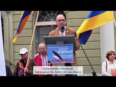 Armenien Kundgebung Bern | Die Mitte Nationalrat Stefan Müller-Altermatt