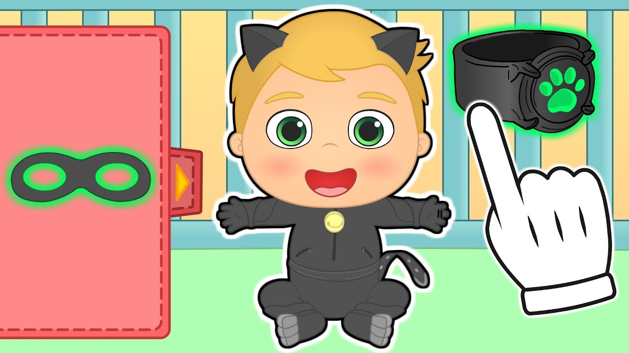 👶 BEBÉS ALEX Y LILY 👶 Disfraz del superhéroe Gato | Dibujos animados educativos para niños y niñas