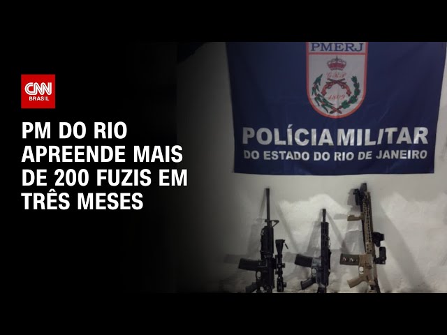 PM do Rio apreende mais de 200 fuzis em três meses | AGORA CNN