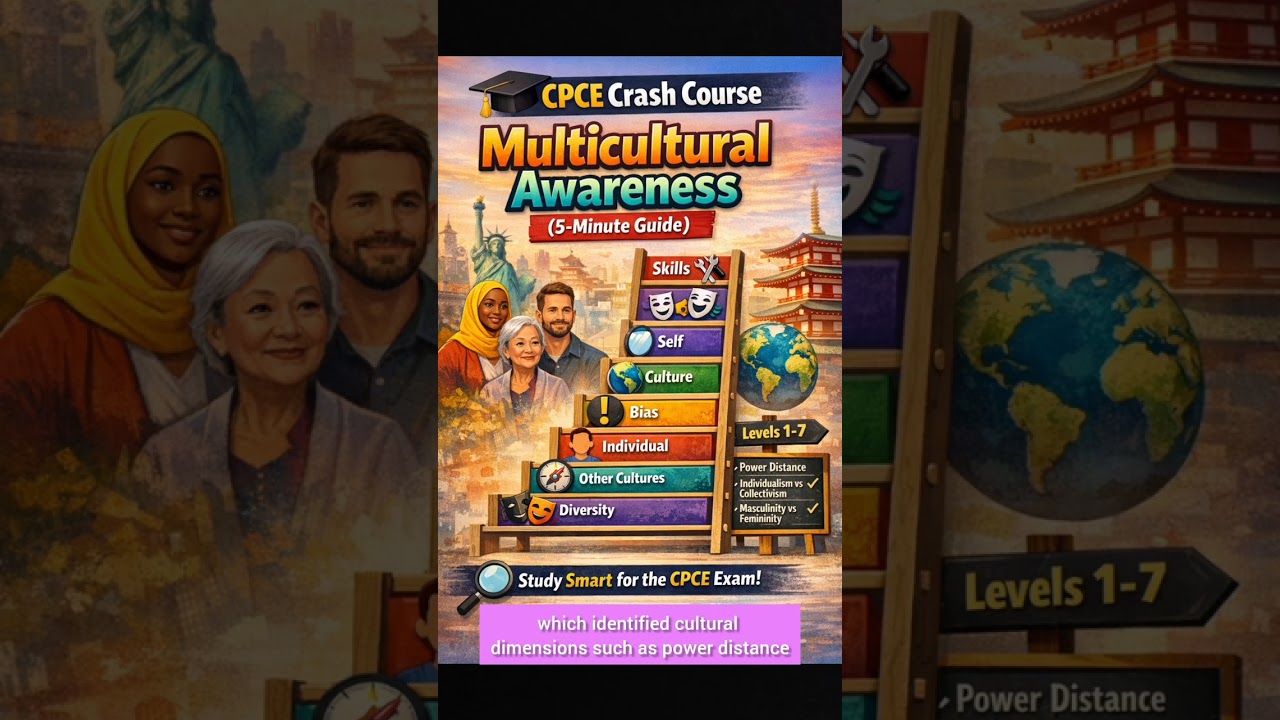 🎓 CPCE Crash Course: Multicultural Awareness (5-Minute Guide)