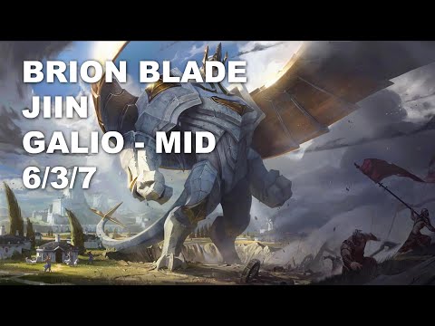 BRION BLADE Jiin Mid Galio vs Cassiopeia - KR Grandmaster Patch 10.8