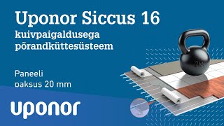 Kuivpaigaldusega põrandküttesüsteem Siccus 16