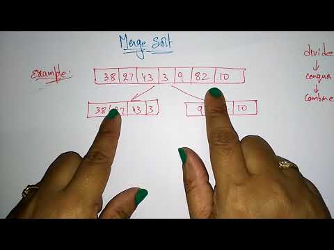 Merge sort example | Design Algorithms | Lec 16 | Bhanu Priya