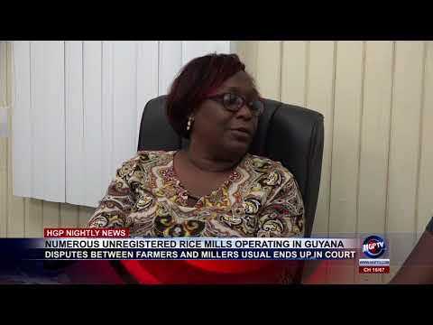 NUMEROUS UNREGISTERED RICE MILLS OPERATING IN GUYANA