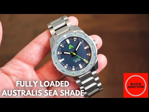 Australis Sea Shade Automatic Dive Watch Review - Seattle Seahawks colors!