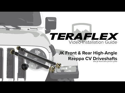 JK High-Angle Rzeppa CV Driveshaft Install | TeraFlex