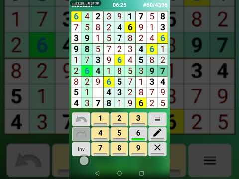 Sudoku medium level 53 to 62