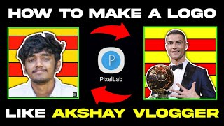 make profile picture ( logo ) of AKSHAY VLOGGER in