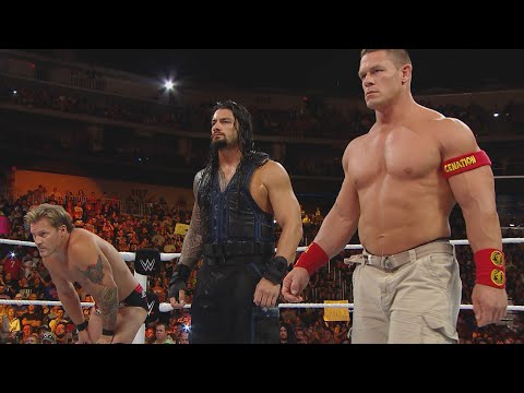 John Cena & Roman Reigns demolish Kane with The Authority looking on: Raw, Sept. 1,  2014
