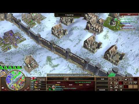 [AOE 3] Team game High Level 2v2 Brits/German vs Brits/Russia