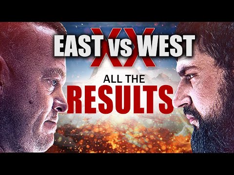 EAST vs WEST 20 RESULTS | East vs West 20 | Vitaly vs Jerry | Dave Chaffee vs Ibragim Sagov