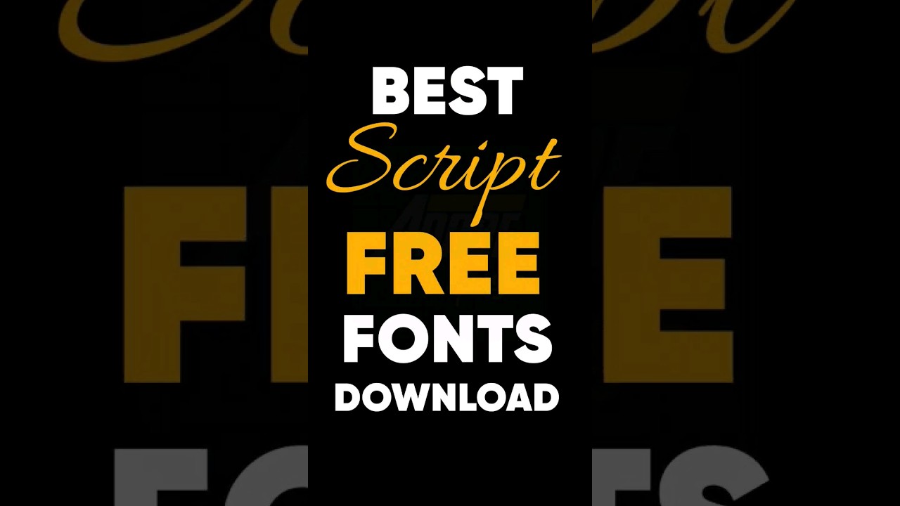 Free Script Fonts to download ❤️ #adobetamizha